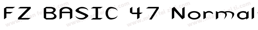 FZ BASIC 47 Normal字体转换